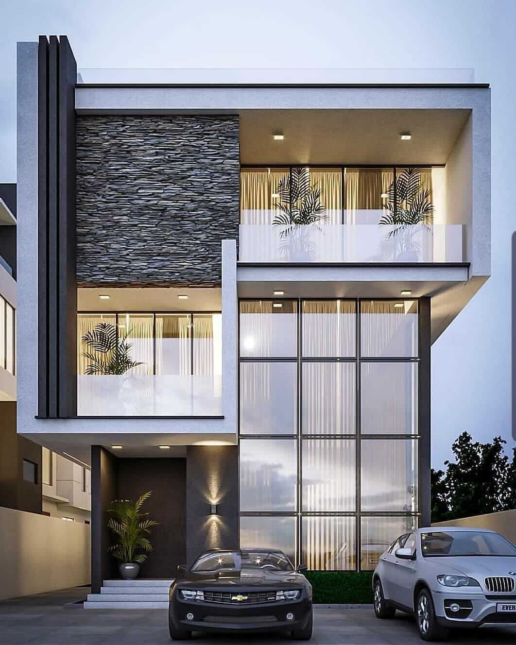 نمای زیبا و مدرن برای ویلا
